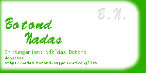 botond nadas business card